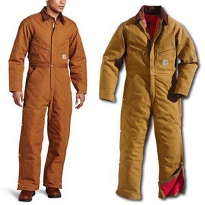 CARHARTT 54 SHORT quilted insulated coveralls